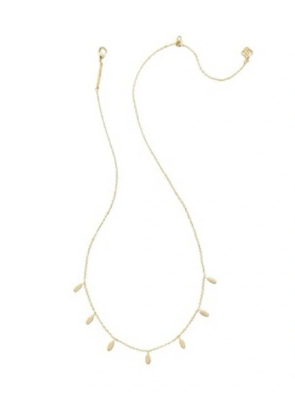 NWT Kendra Scott Jaimee Delicate 16” Dangle Charm Necklace 14k Gold plated brass